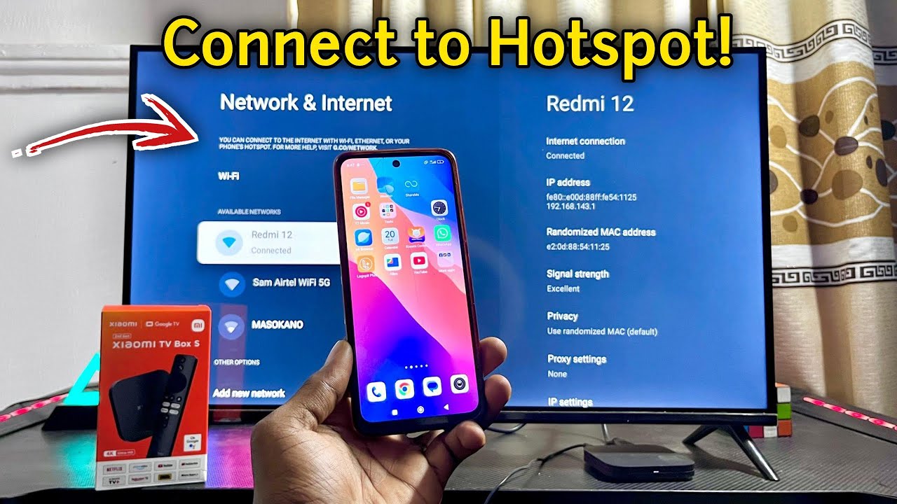 How to Connect Xiaomi TV Box to Mobile Phone Hotspot