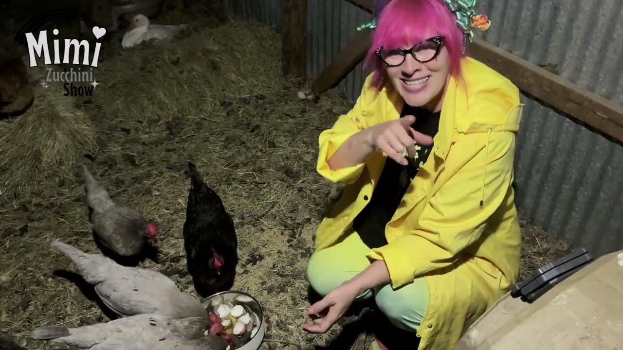Nighttime Barn Check & Glowing Eggs! 🪿🥚✨ | Mimi Zucchini Candles Goose Eggs