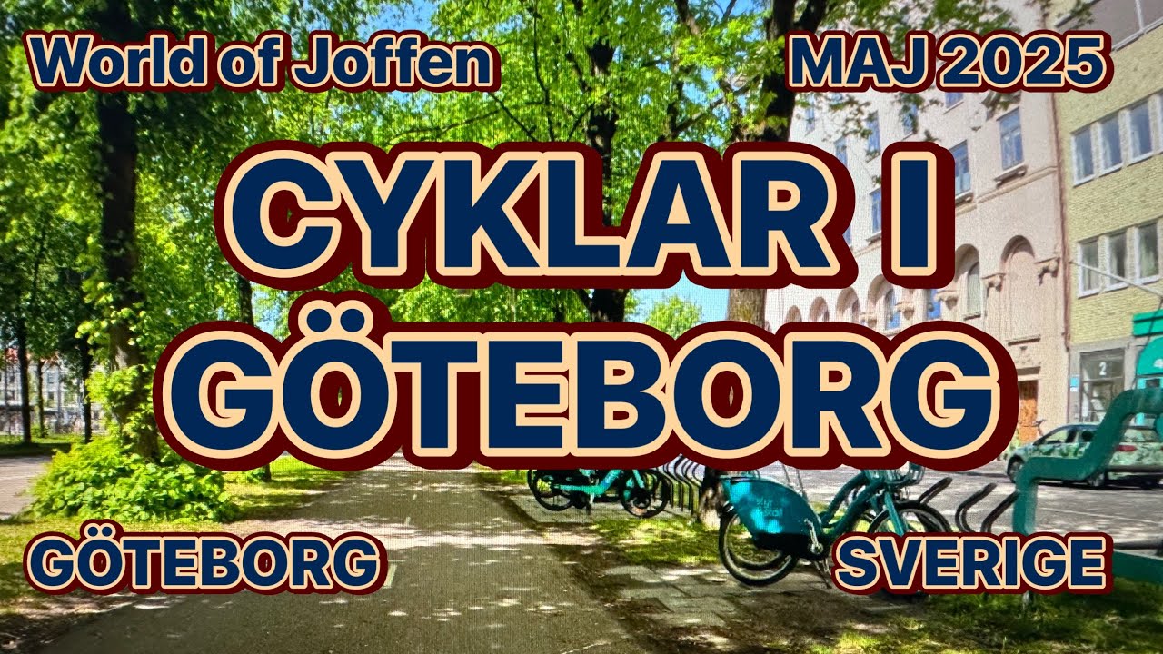 Cyklar runt i Göteborg  4K