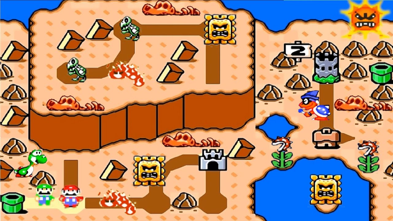 Super Mario World 2 HD: The Great Alliance: World 2: Sand Lands