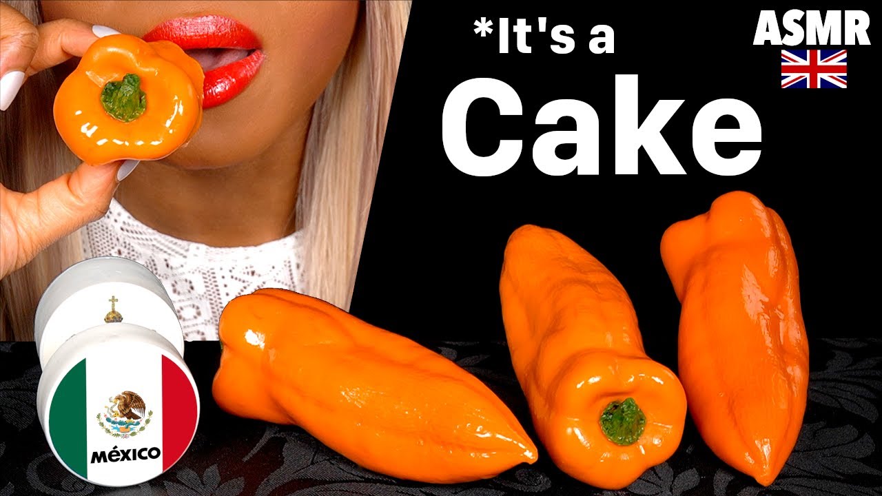 ASMR EATING REALISTIC CAKE PEPPER VEG, IT’S ALL CAKE, EDIBLE PRANK, CAKE CUTTING, OREO MUKBANG 먹바