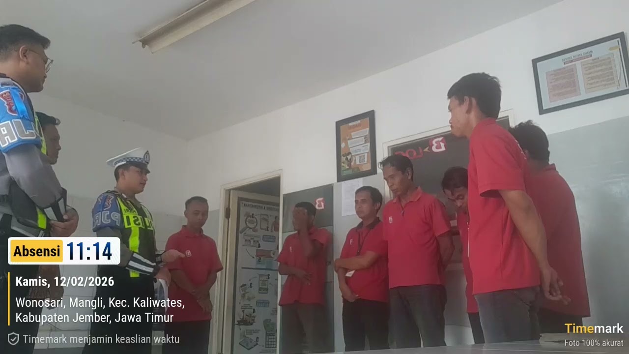 Briving bersama polantas Jember di tanggal 12 Febuari 2026