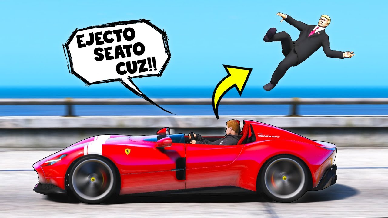 What happens if you EJECT Mr President into the Ocean?! (GTA 5 Mods)