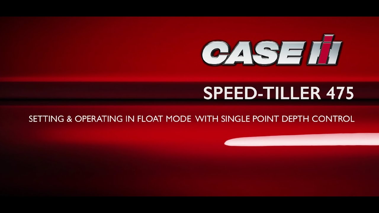 Setting and Operating the Speed-Tiller 475 in Float Mode with Single Point Depth Control