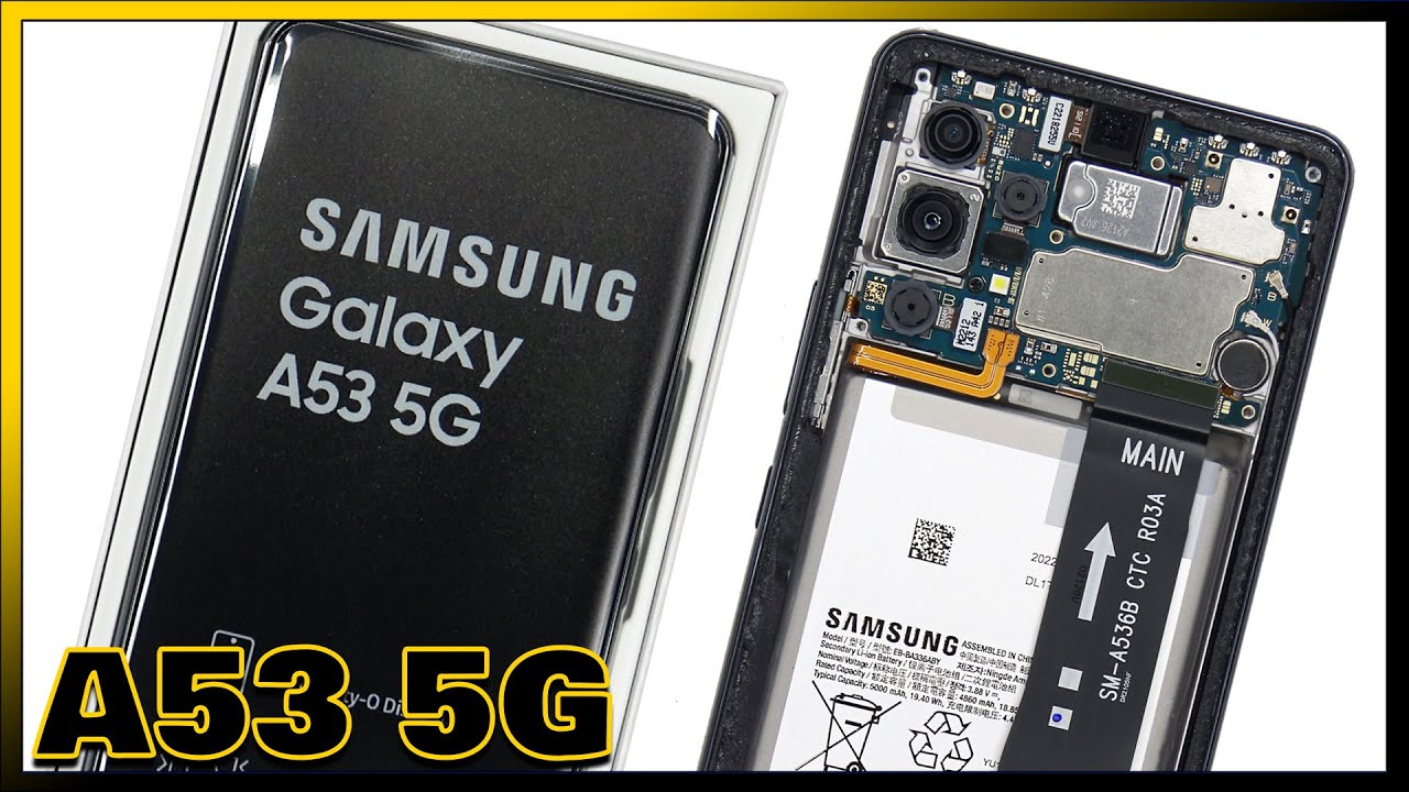Видеообзор разборки и ремонта Samsung Galaxy A53 5G