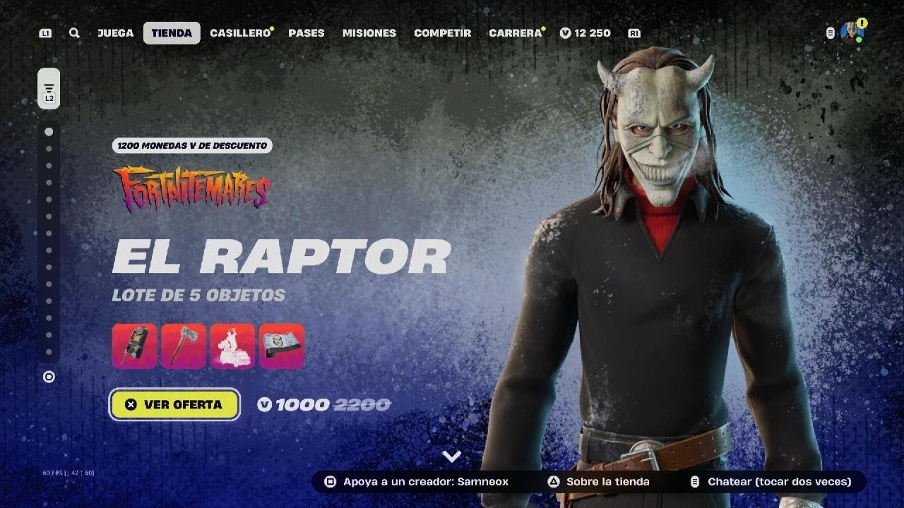 NO COMPRES LA SKIN EL RAPTOR EN FORTNITE SIN ANTES VER ESTE GAMEPLAY (NO COMMENTARY)