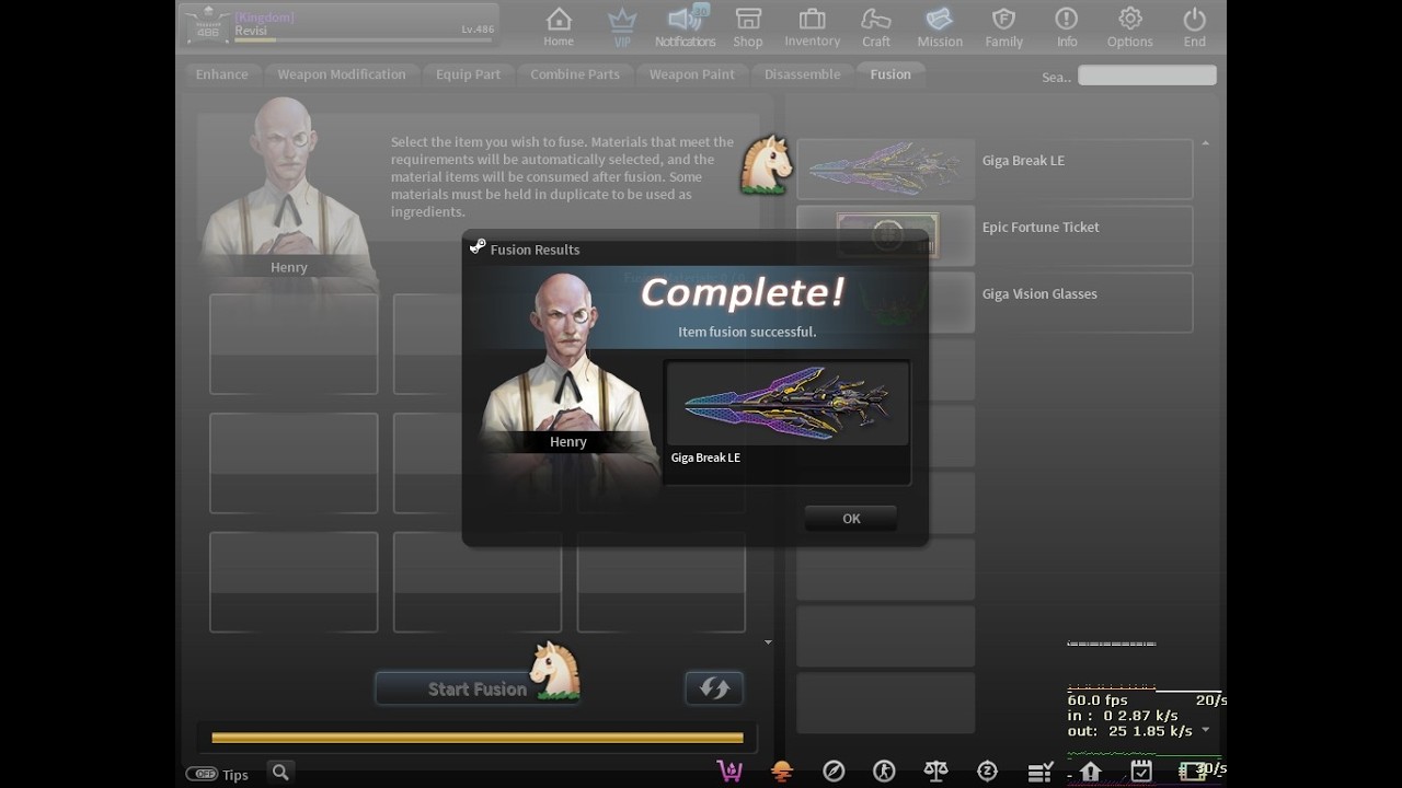 Counter Strike Nexon : Studio (CSN:S) Get Giga Break ( LE ), Medal & Costume