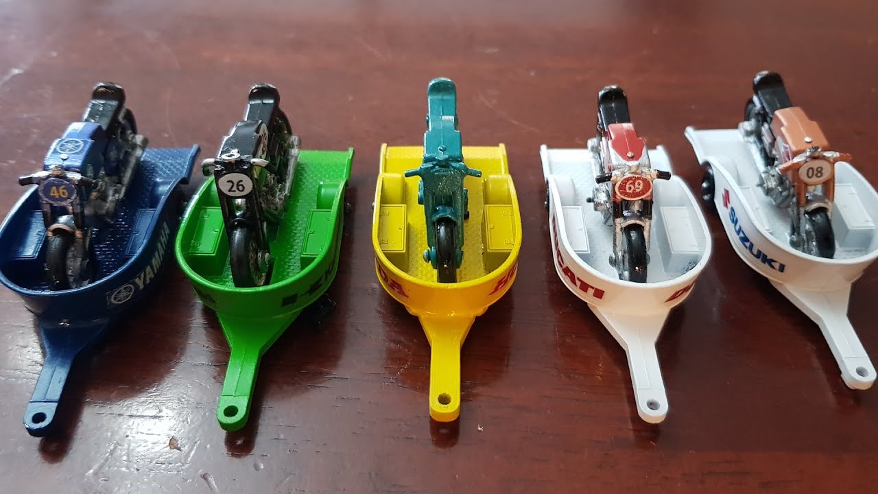 MATCHBOX Custom No 38c Honda Motorcycle and Trailer 1967
