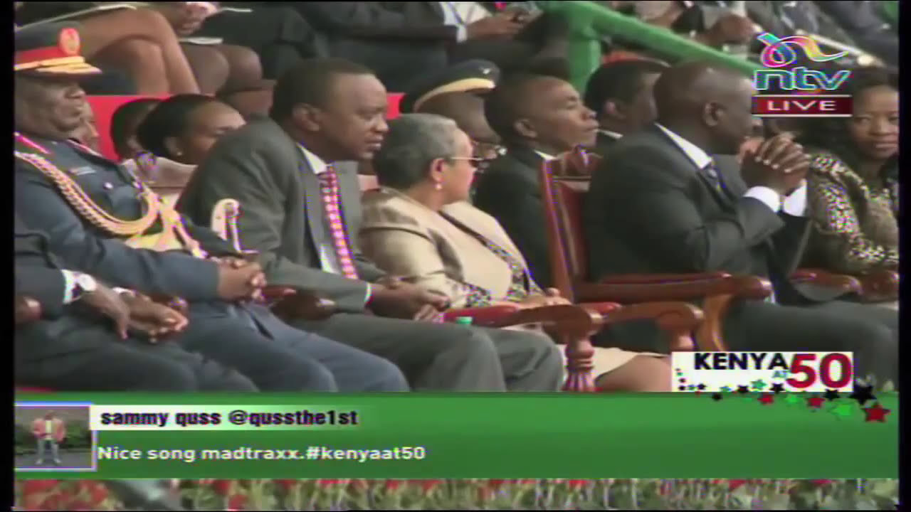 #KenyaAt50  Rufftone performs his song Mungu Baba for 2nd time