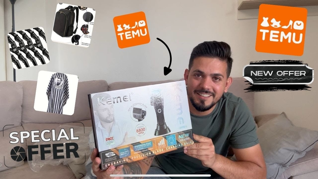 Compra de TEMU Barber Tools 💈 // Unboxing Temu Barber Tools and enjoy my Discounts // 💪😎