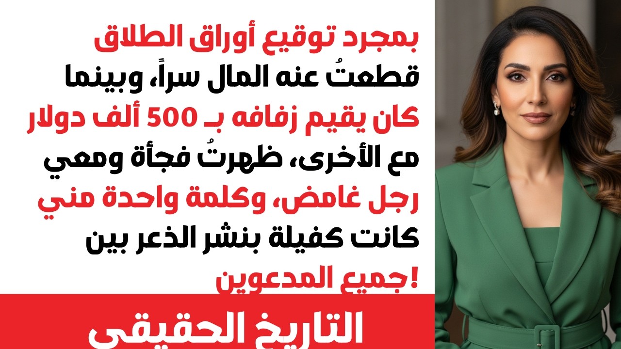 ألغيت بطاقاته البنكية سراً! 💳 سيتزوج عشيقته 😡 فظهرت فجأة مع رجل آخر وصدمت الجميع في يوم الزفاف و...