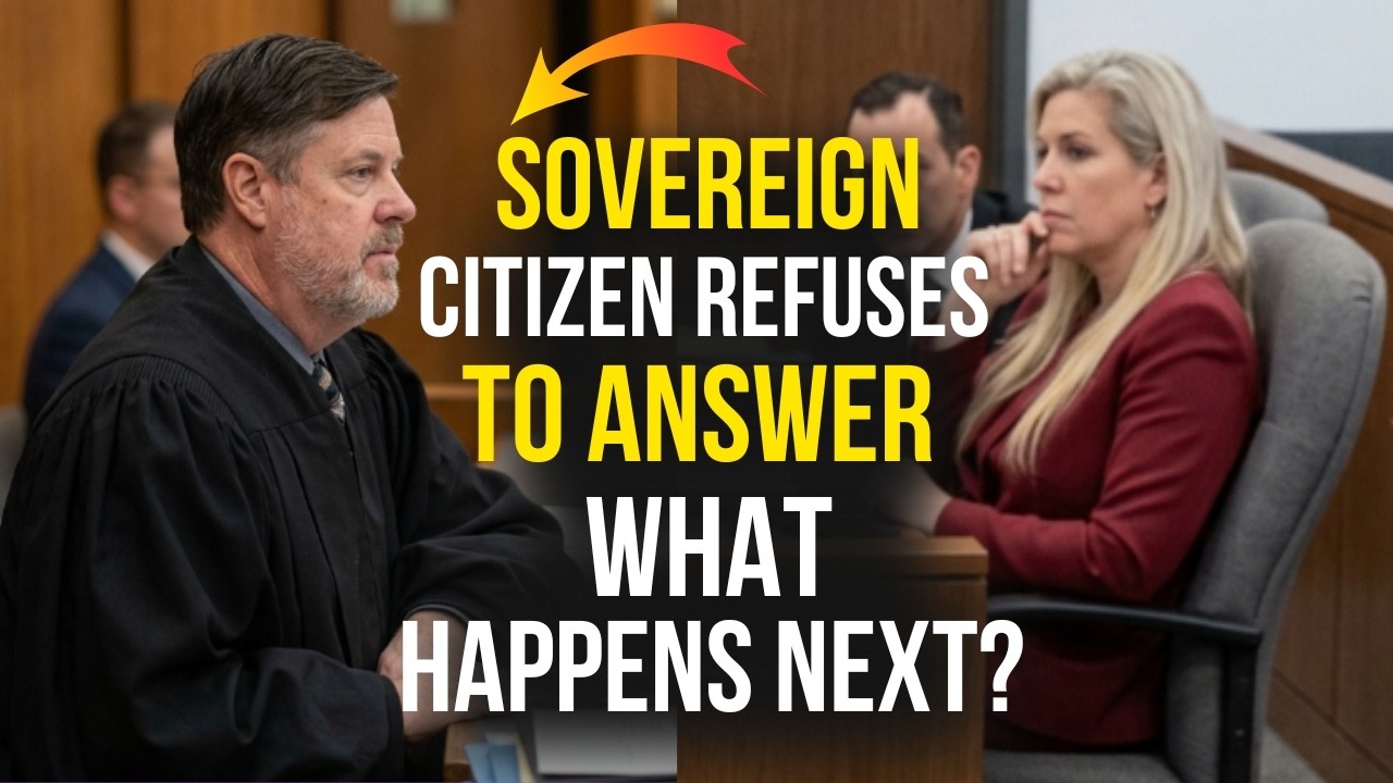 Sovereign Citizen Refuses to Answer — Judge Sends Him to Jail Instantly