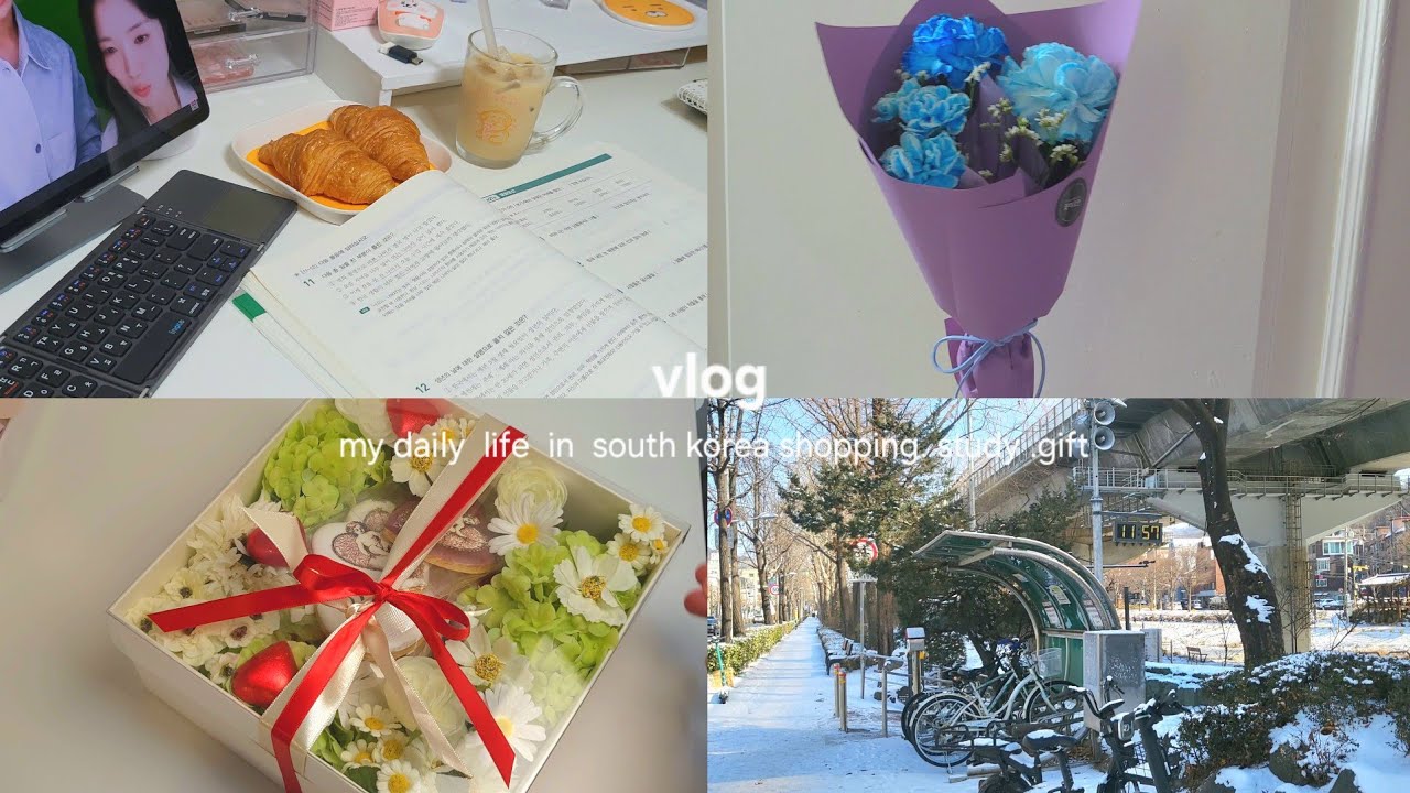 يومياتي في كوريا الجنوبية 🇰🇷 دراسة يومية 📚 روتيني الصباحي في كوريا 🎀 my daily life in south korea 🇰🇷