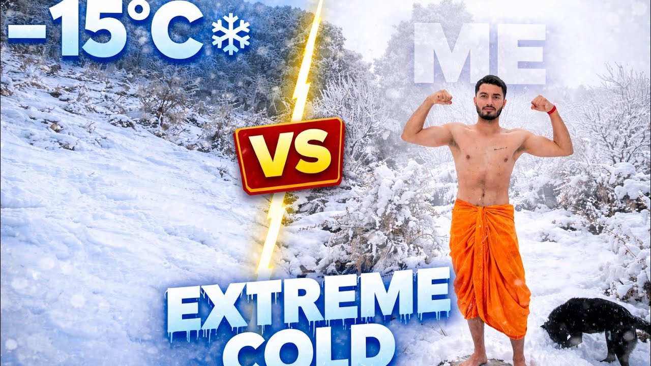 Me vs Extreme Cold 🥶 | -15°C Snow Challenge in Mountains