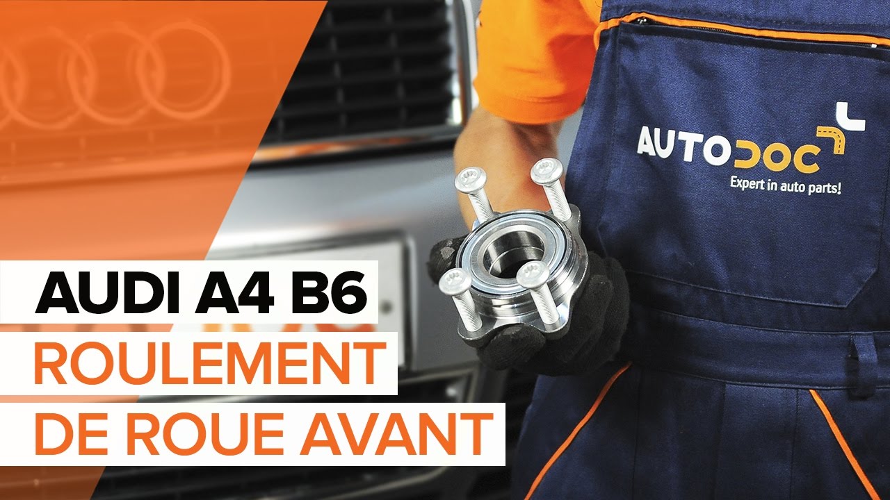 Comment remplacer des roulement de roues avant sur une AUDI A4 B6 TUTORIEL | AUTODOC