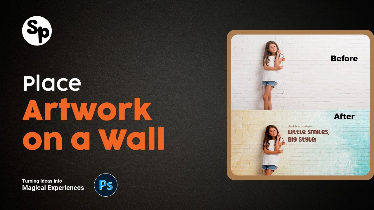 How to Place Artwork on a Wall Realistically in Photoshop | Photoshop Step-by-Step Tutorial
