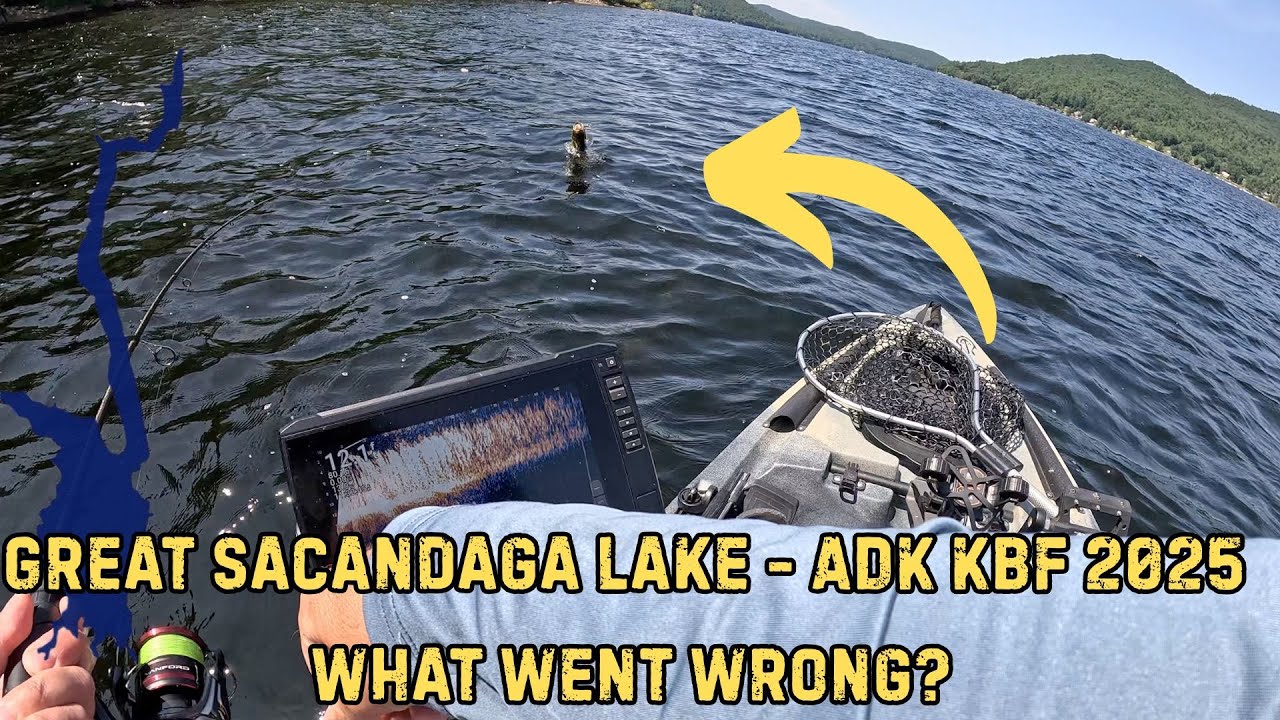 Sacandaga Lake Kayak Fishing  - ADK KBF 2025 (A Story of Missed Opportunities)
