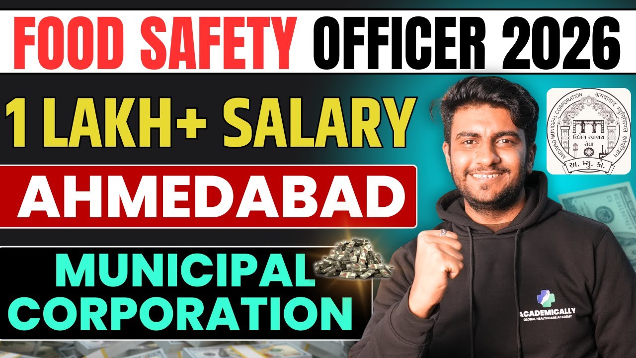 AMC Ahmedabad Food Safety Officer Recruitment 2026 | 45 Posts | Salary ₹47,500 | Full Details