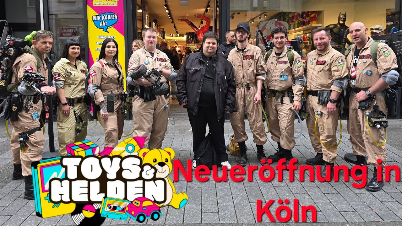 Toys & Helden Neueröffnung in Köln 2025. Special Gast We Are Ghostbusters Germany.