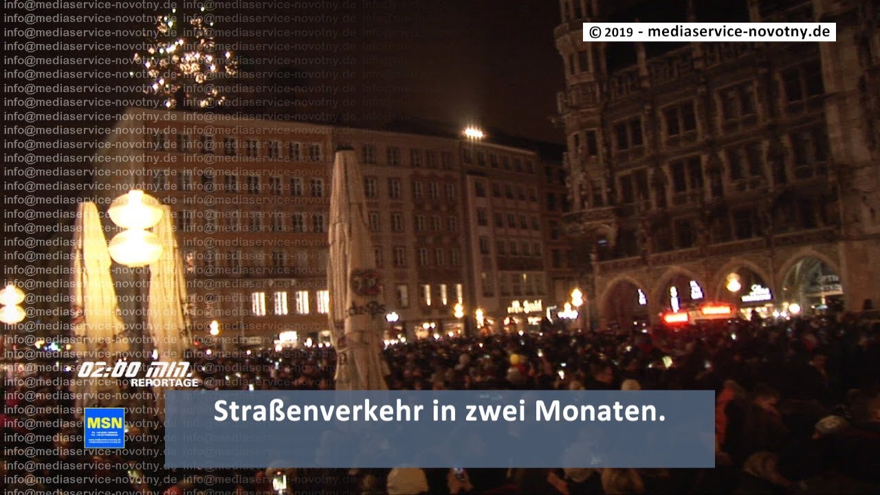 München Silvester 2020 Marienplatz