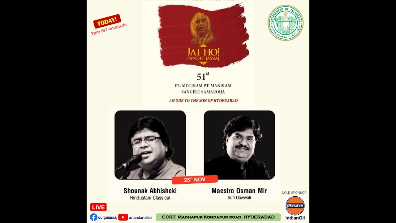 51st edition of ‘JAI HO Pandit Jasraj - Pt Motiram Pt Maniram Sangeet Samaroha | day 2 |