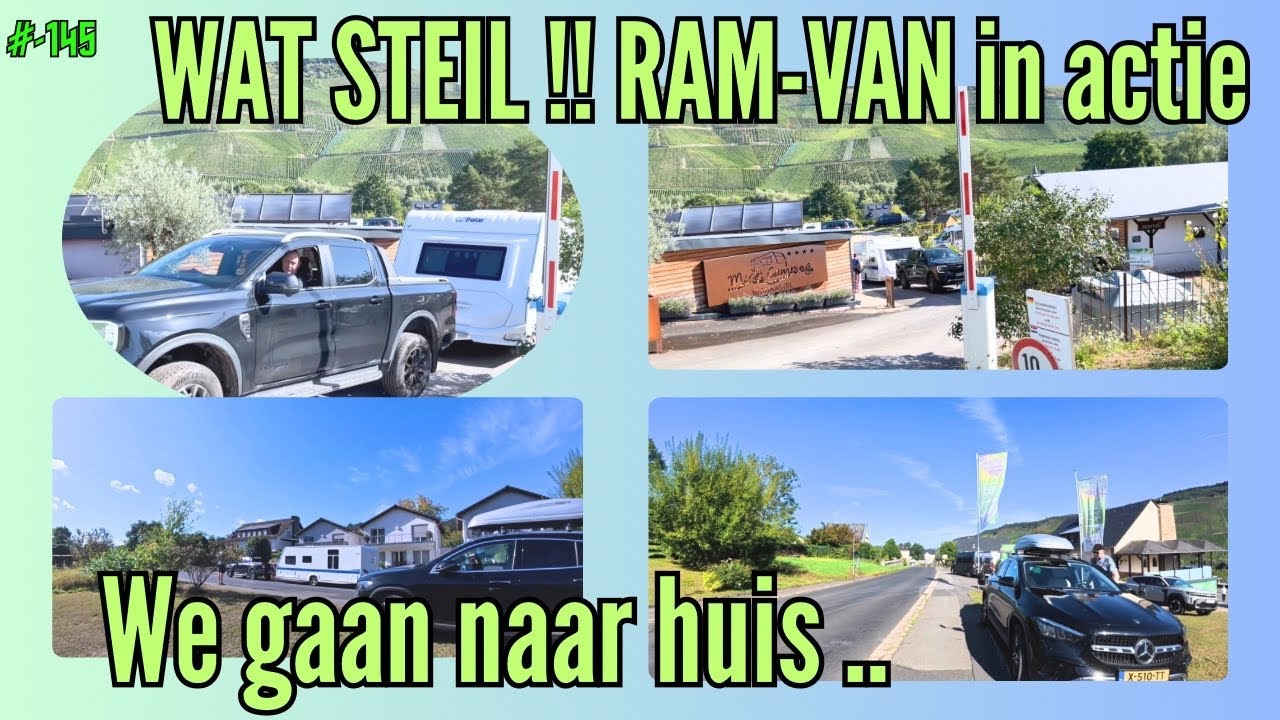 #vlog-145 | WAT STEIL! RAM-VAN IN ACTIE | WE GAAN NAAR HUIS!