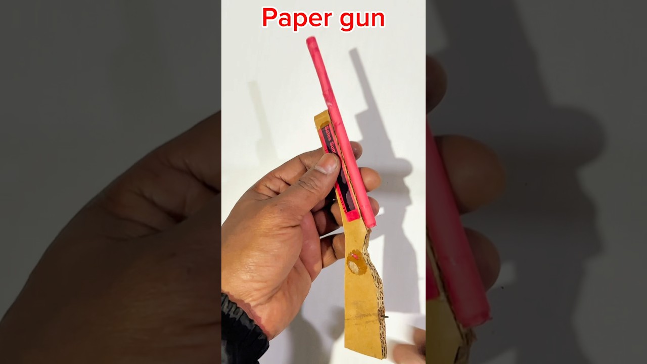 Amazing paper gun #matches #papercraft #cardboard