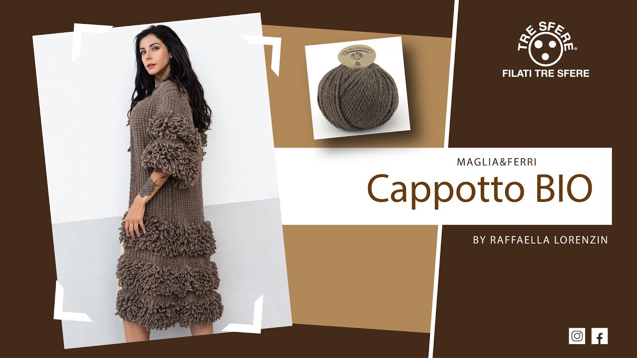 Cappotto lana BIO ai ferri