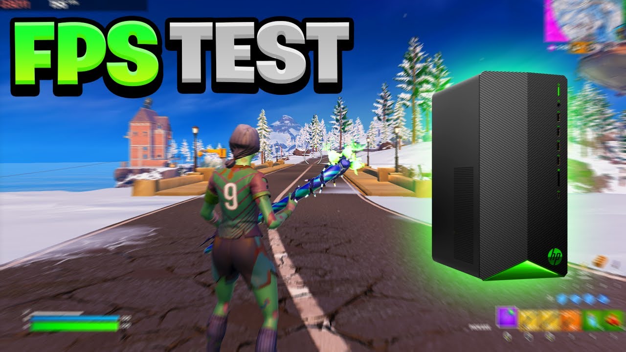 HP Pavilion Gaming Desktop Fortnite FPS Test Solo Gameplay Performance Mode (2024)