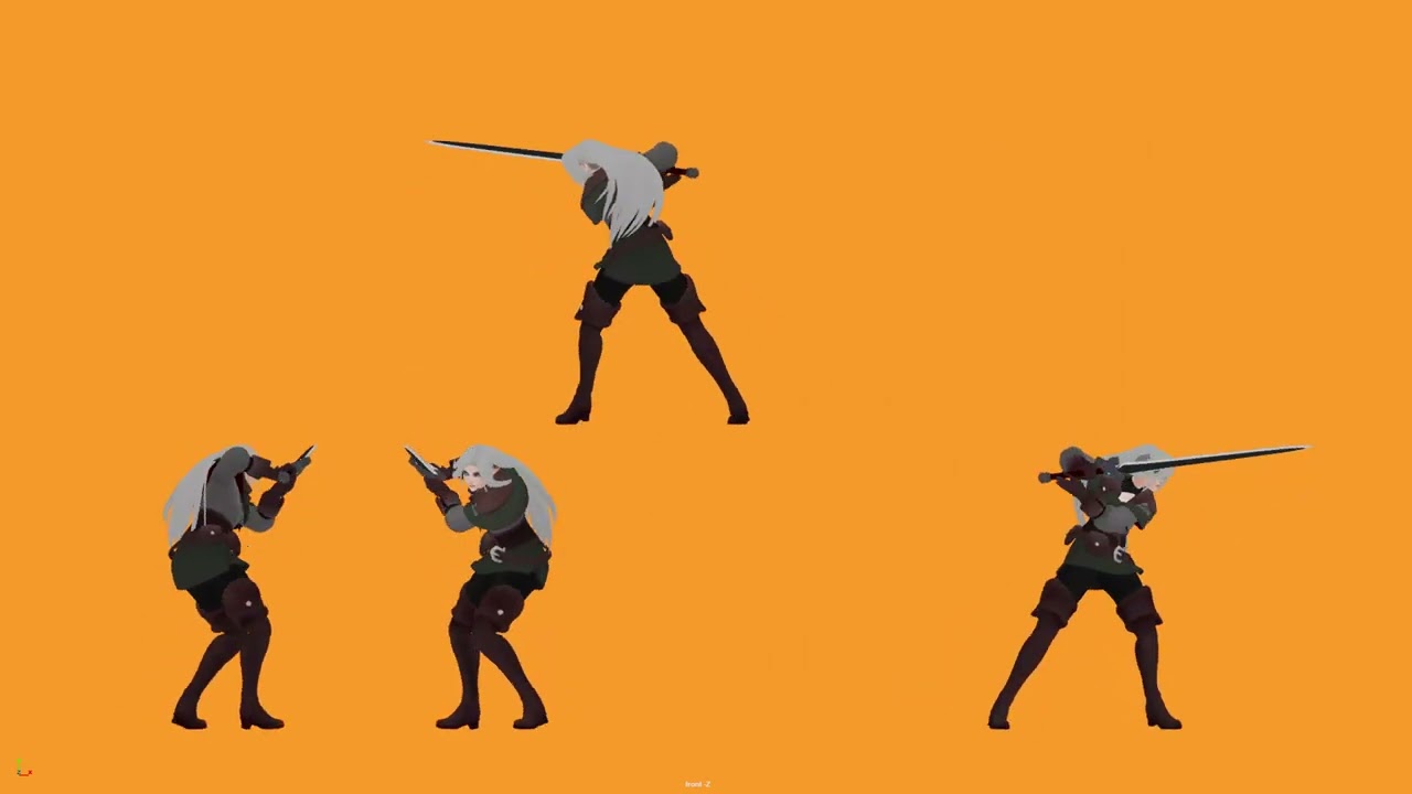 Slash sword animation