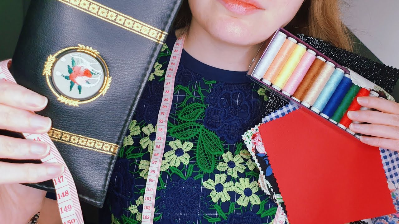 #ASMR FR 🧵🪡 Roleplay Couturière (Dessins, Tissus, Mesures...)
