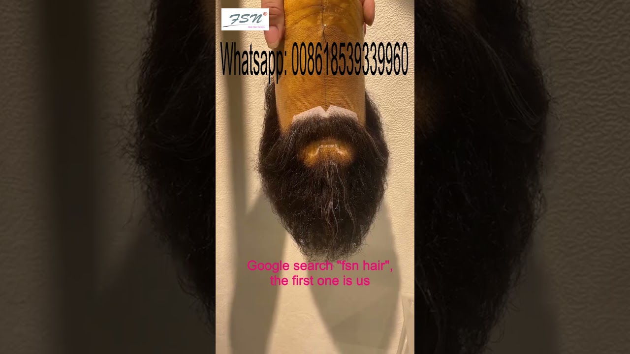 hand-tied Beard Fake beards are made by hand from 100% human hair Human Hair Solutions