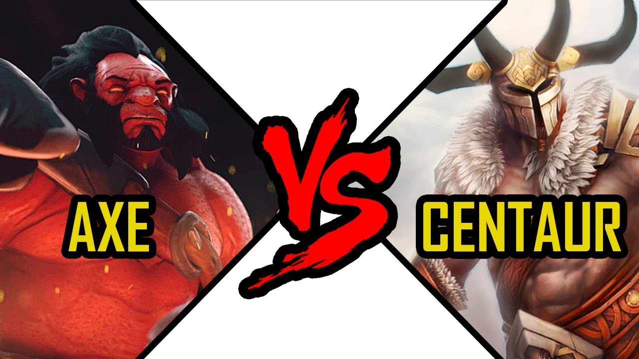 Axe vs Centaur Warrunner - Dota 2 battle Mogul Khan vs Bradwarden fight #9