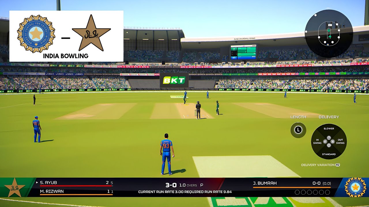 Cricket 26 – India vs Pakistan T20 | Part 2 India Bowling | Playstation 5 Gameplay #cricket26 #ps5 
