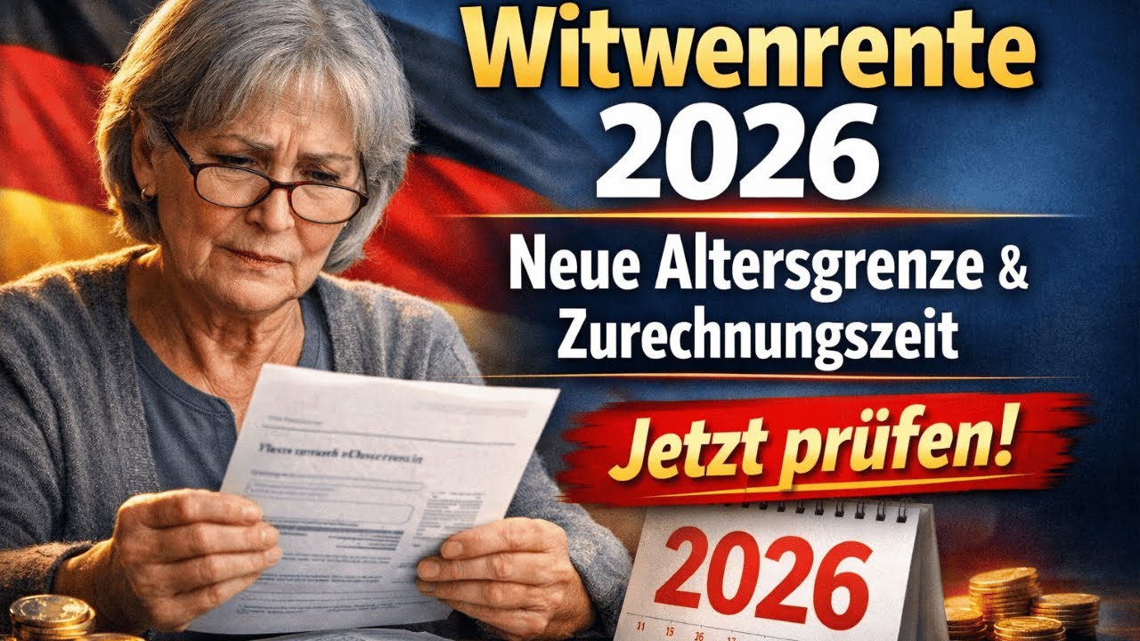 Witwenrente 2026: Gro&szlig;e &Auml;nderungen bei Altersgrenze und Zurechnungszeit &ndash; jetzt pr&uuml;fen!