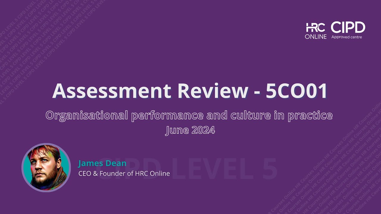 June 2024 - 5CO01 Organisational Performance and Culture in Practice