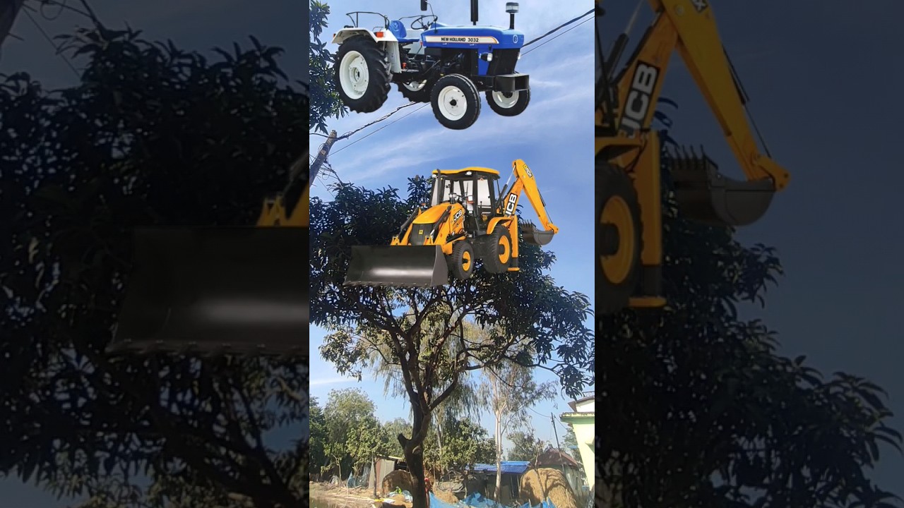 showing jcb, tractor, Dumper #shorts #vfx