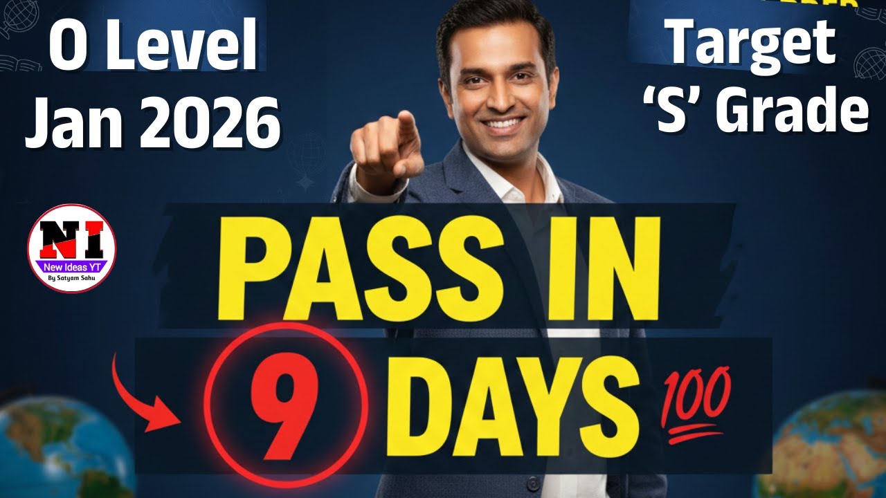 O Level 2026 🔥 Exam Preparation | 9 Days 🚀 Crash Course | Guaranteed Pass ✅