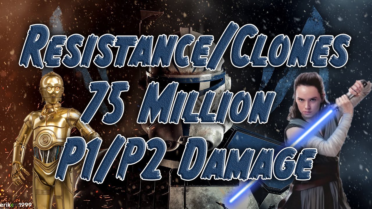 Resistance/Clones 75 million Damage P1 Sith Raid - Super F2P Friendly!