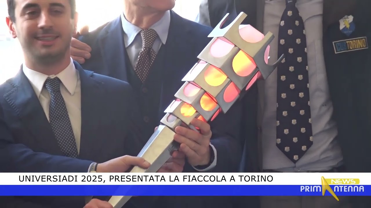 Universiadi 2025, presentata la fiaccola a Torino