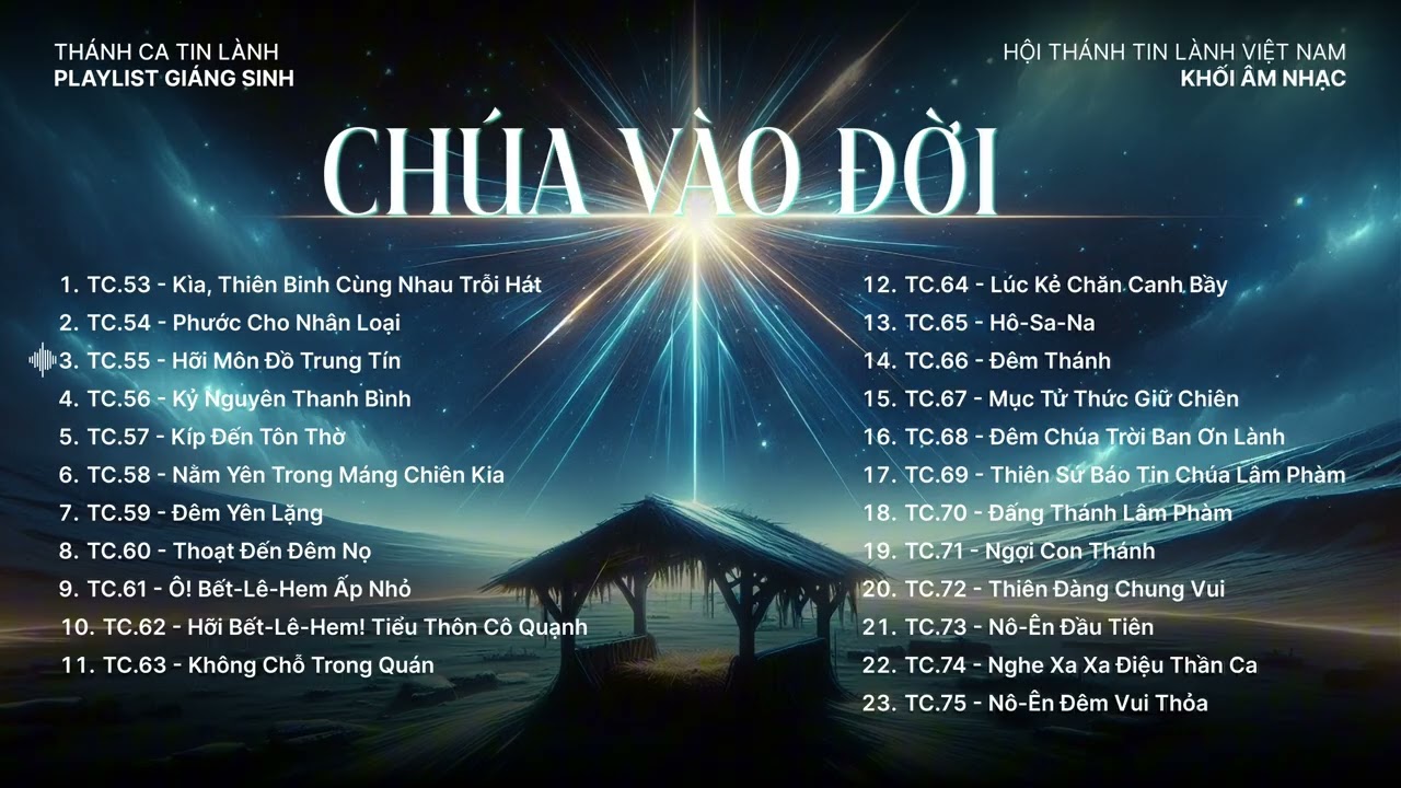 Playlist Thánh Ca Giáng Sinh | Thánh Ca Tin Lành | Khối Âm Nhạc TLH