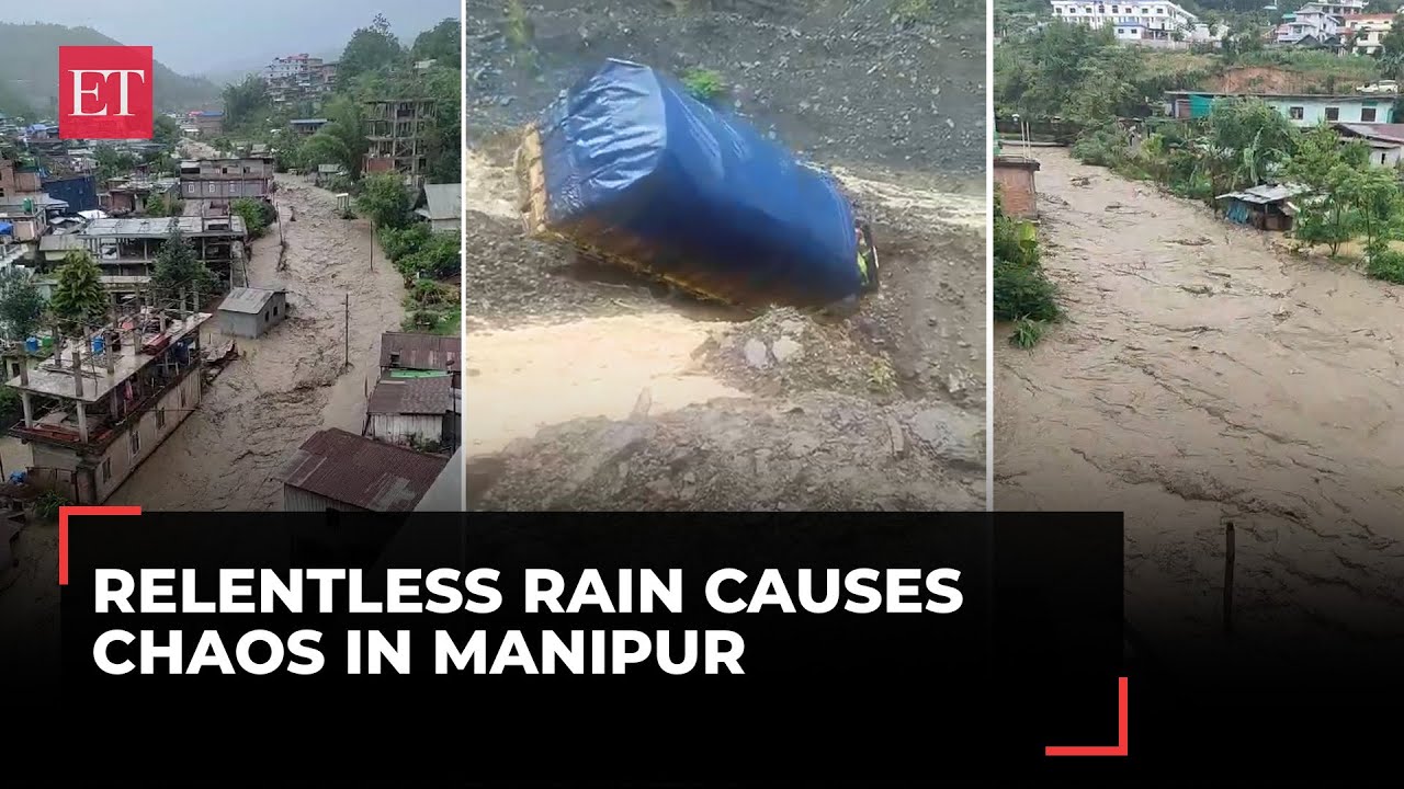 Manipur: Relentless rains wreak havoc; traffic disrupted, rivers swollen, mudslides&nbsp;cause&nbsp;chaos