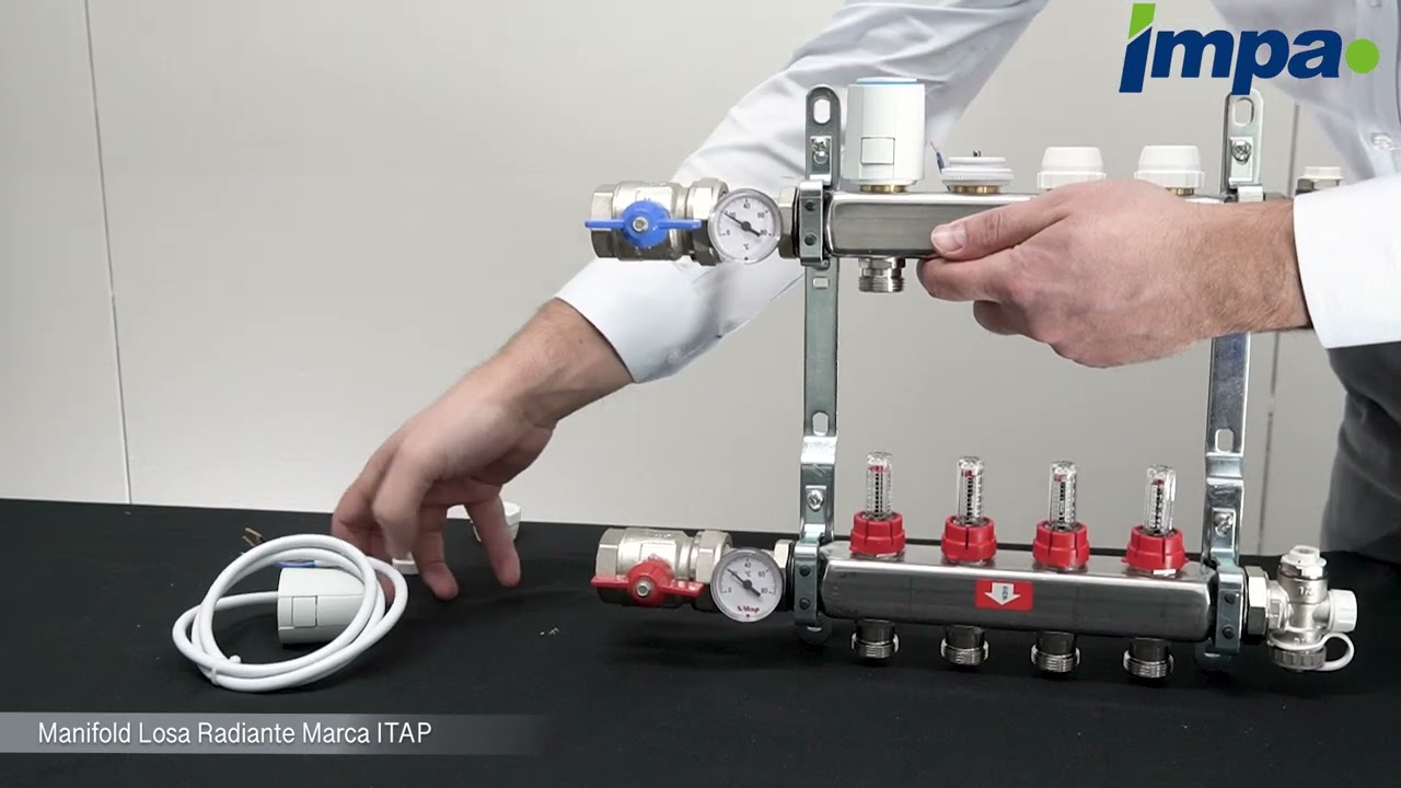 Actuadores electrotérmicos para manifolds losa radiante ITAP