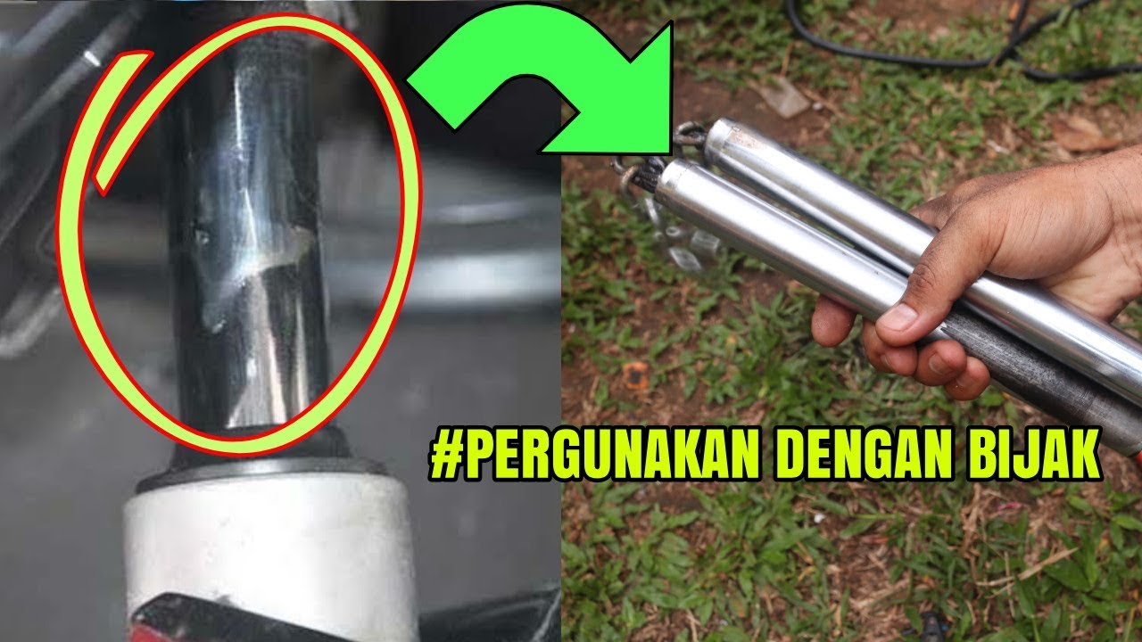Cara mudah buat Double stick dari shock motor bekas - NUNCHAKU
