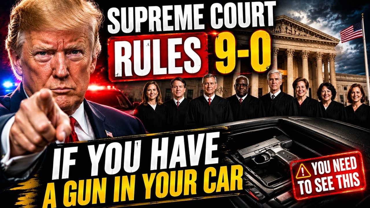 If You Keep a Gun in Your Car &mdash; Supreme Court Rules 9&ndash;0 &mdash; You Need to See This 