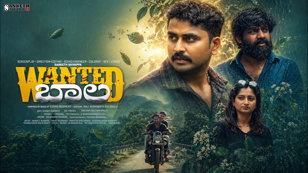 Wanted Bala | Kannada Tele Film  trailer | 4K | Coorg | Sanketh Shivappa | Vishnu | Sanketh Studio