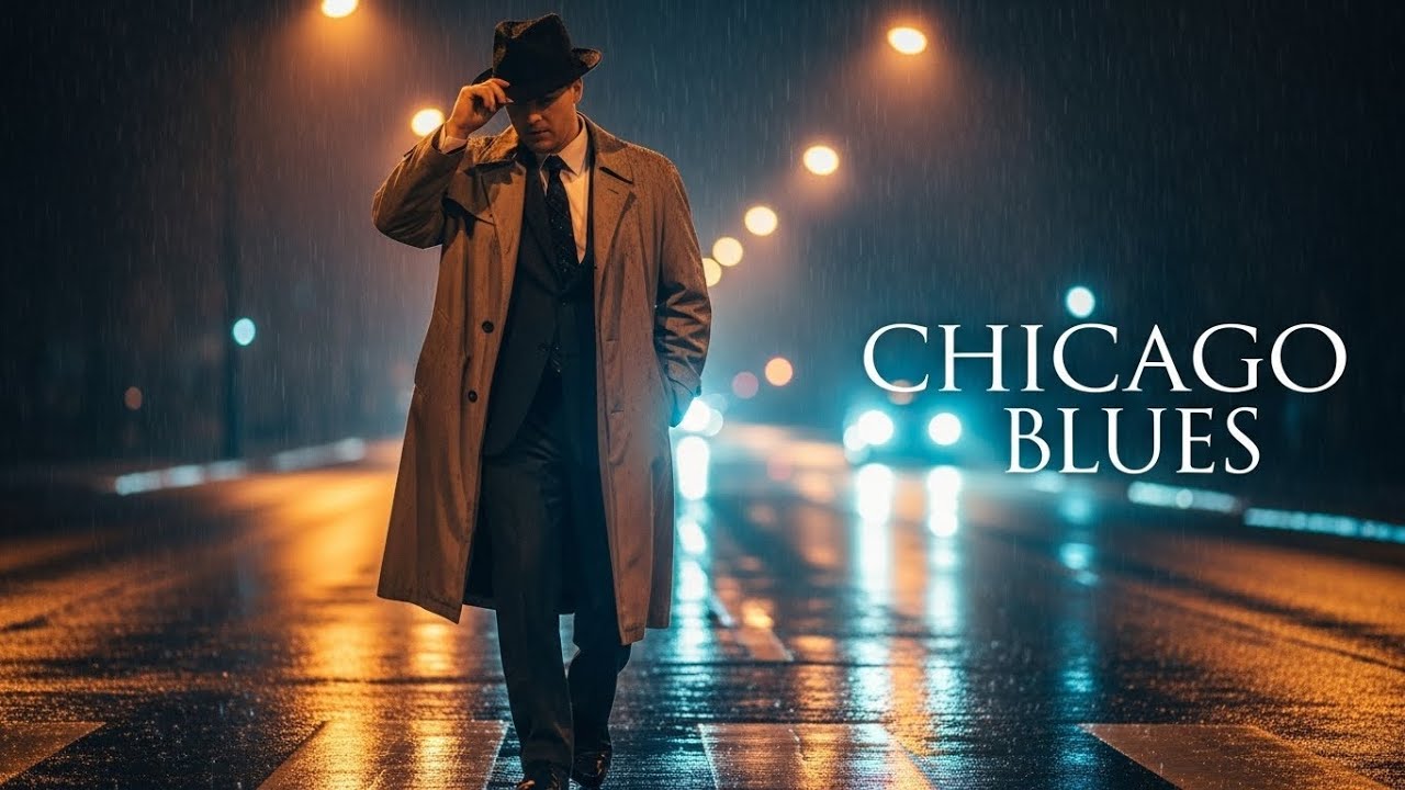 Chicago Blues  Soulful Guitar  Vintage Atmosphere for Late Night Drives and Thoughts c1fe993a