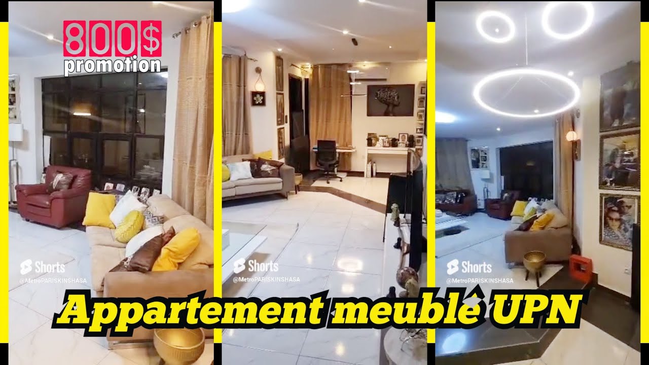 APPARTEMENT MEUBLE A KINSHASA UPN A 800$