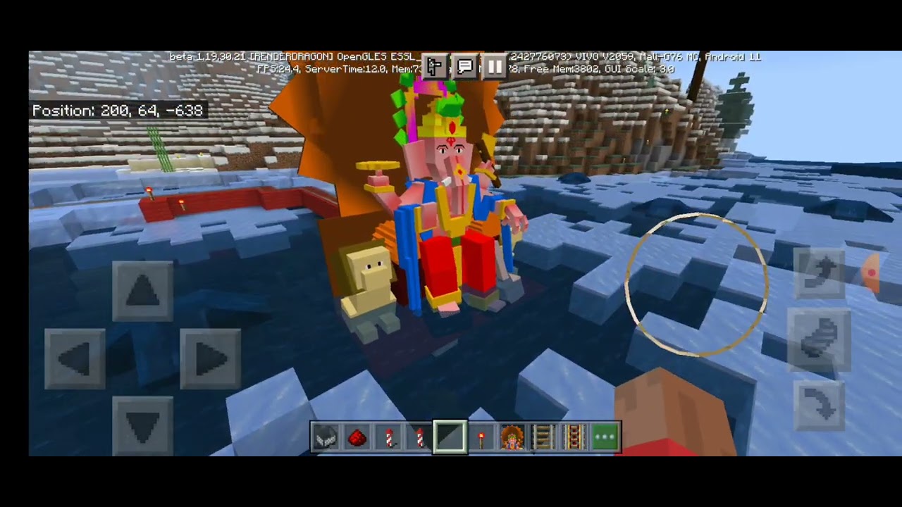 Ganesh visarjan In minecraft ganpati bappa morya Mangal murti morya minecraft cha Raja visarjan