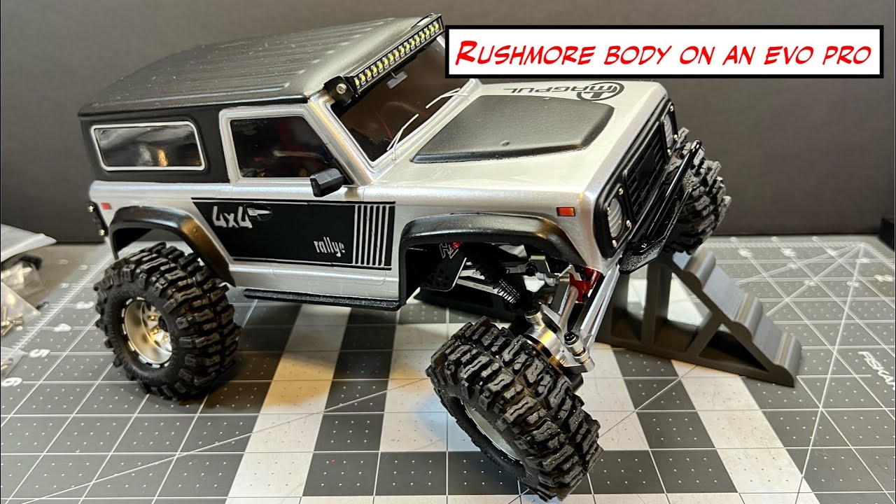 Rushmore-Pro Indoor Testing #hobbyplus #rccar #rccrawler #rushmore #evo_pro